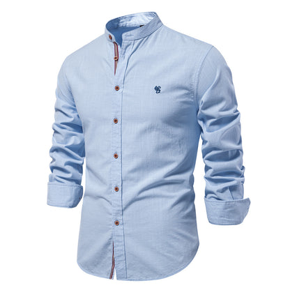 Long Sleeve Stand Collar Shirt