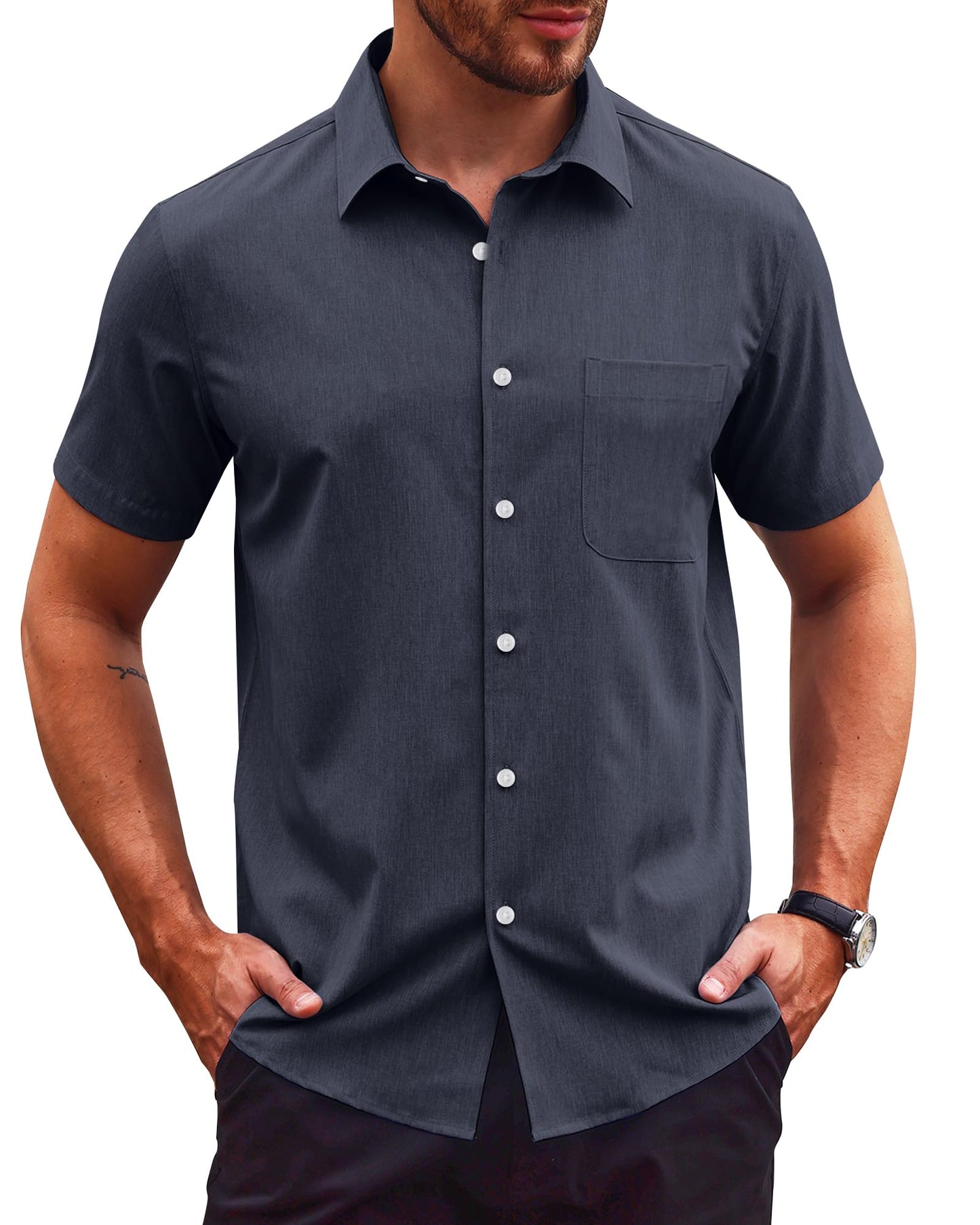 Short Sleeve Button-Up Shirt